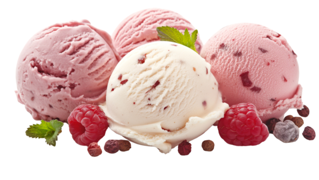 ice cream top less  with mint leaf