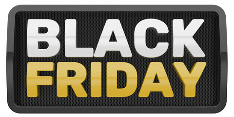 3d render of Black Friday