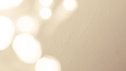 Bright golden bokeh lights create a festive and sparkling holiday ambiance