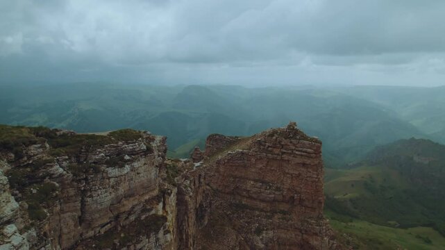Bermamyt, lada niva travel on the mountain, SUV at the top of the mountain, aerial photography of a car at the cliff, aerial photography of a car at the top of the mountain