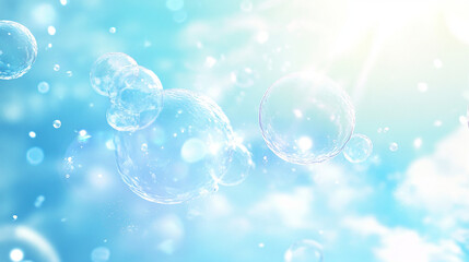 Soft and Fluffy Bubbles Background Illustration