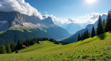 Fototapeta premium panorama of the mountains
