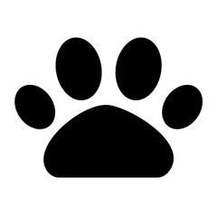 Paw print dog and cat Vector. footprint dog icon. Paw icon vector illustration. 