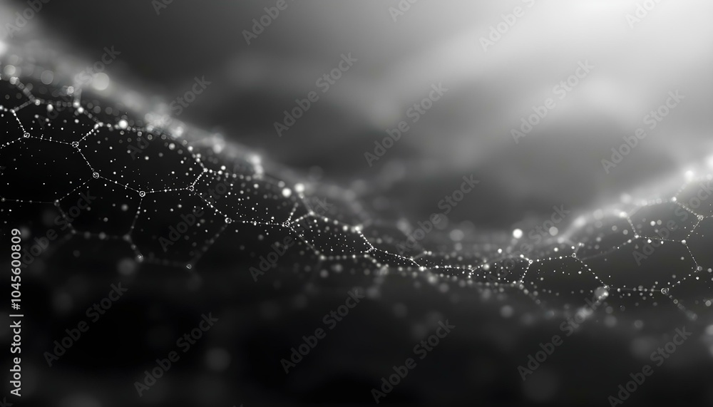 Poster abstract hexagonal background molecular structure with geometric abstract background. geometric abst