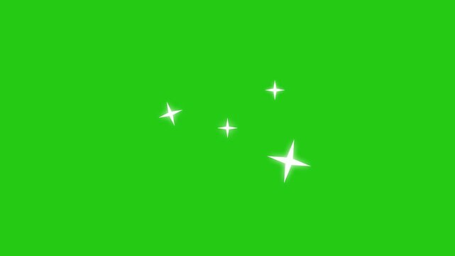 blinking stars night sky, Bright shiny twinkling stars in the night sky .Animation of white twinkling stars on a green background. Blinking retro vector stars and dots, twinkling starry night sky,