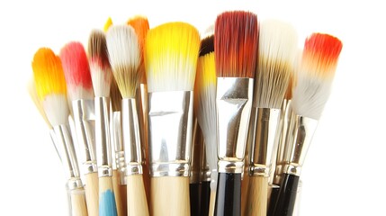 Fototapeta premium Colorful Paint Brushes for Creative Projects