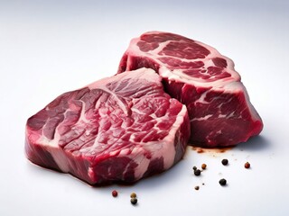 Obraz premium Steak, Beef, Tomahawk, Wagyu, Camping, Family Restaurant, Medium, Well Done, Rare, Marbling, Food, Cooking, Meal,