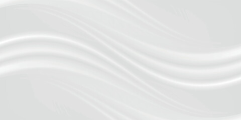 White gray satin texture that is white silver fabric silk panorama background with beautiful soft blur pattern natural.
