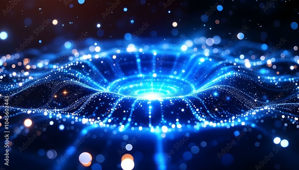 Poster grid of internet technologies. abstract background with cobwebs. large amount of data. 3d rendering.