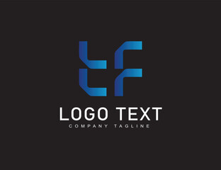 Branding identity corporate vector logo e f design