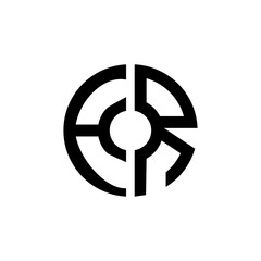 Obraz premium HR letter logo design on White background.HR creative initials letter logo concept. HR letter design. 