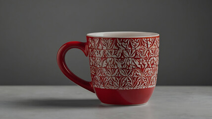 Coffee cup and stylish and modern coffee packaging with or dark brown and a table with a pink background