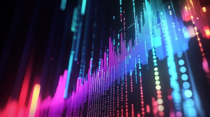 Abstract Colorful Data Visualization