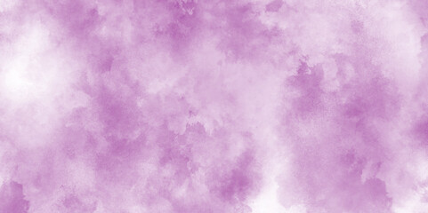 Stain artistic hand-painted purple grunge texture, watercolor painted mottled purple background, Smoke in the purple texture, watercolor background concept design background with smoke.