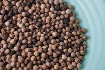 close up view of coriander on plate