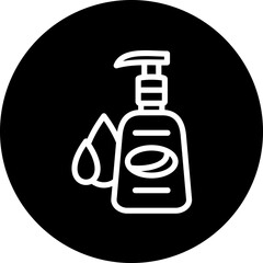 Facial cleanser vector icon style