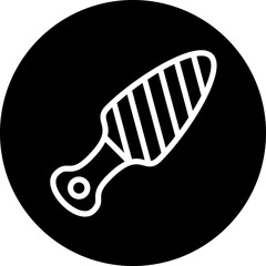 Foot scrub vector icon style