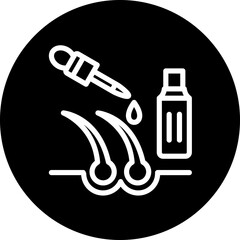 Hair serum vector icon style