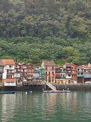Promenade and waterfront in old town Pasaia, the Basque Country, Spain