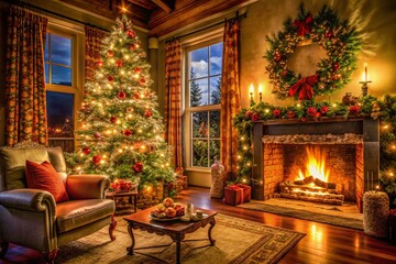 Cozy Christmas Wallpaper with Beautiful High Dynamic Range for Festive Decor and Holiday Spirit