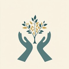 Philanthropy logo symbolizing generosity and support, representing compassion and positive change, with a clean, minimalist, and professional modern look, exuding trust, warmth, and empowerment.