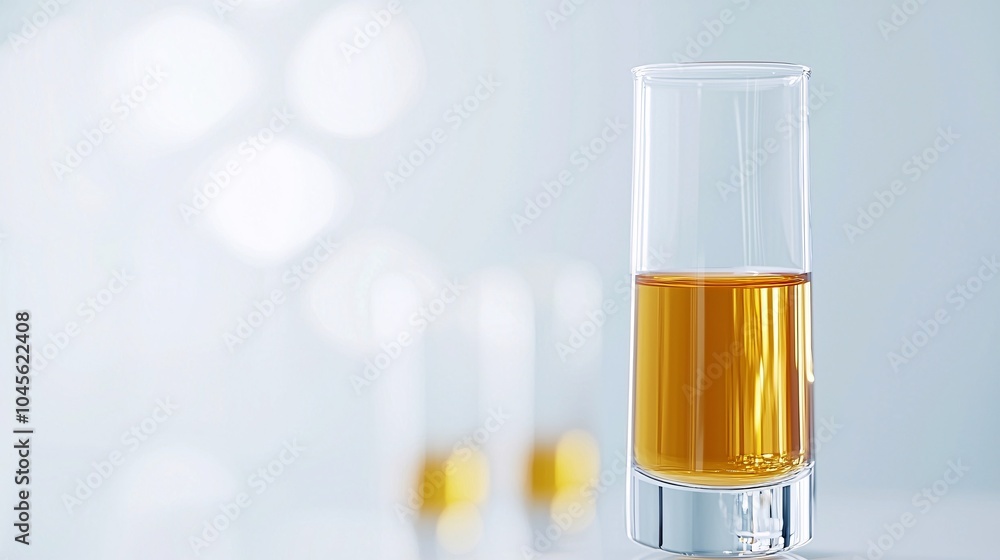Poster laboratory technician conducting urine analysis for detection - adhering to healthcare standards and