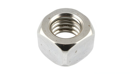 silver nut isolated for industrial element isolated with white highlights, png