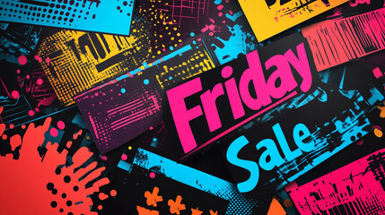 abstract colorful Black Friday background