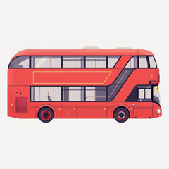 Iconic red double-decker bus