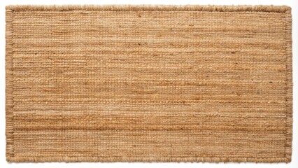 Hand Woven Jute Rug in Natural Color with Rustic Style Rectangular Design for Home Decor Accents