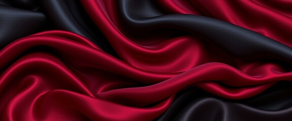 Obraz premium Velvet Silk Drapes: Luxurious Abstract Background with Rich Colors and Soft Sheen, Ideal for Digital Art and Desktop Wallpapers