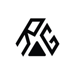 RG letter logo design on White background. RG creative initials letter logo concept.RG  letter design.
