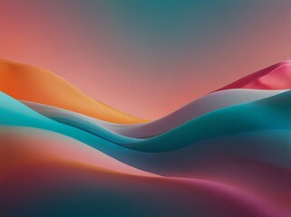 Colorful abstract gradient background,pink white, turquoise and orange. 