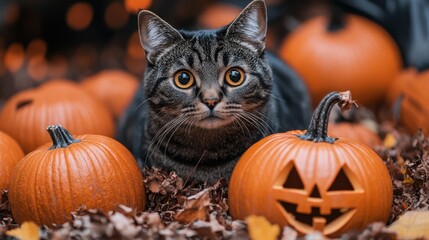Pet-themed Halloween decorations featuring Halloween decorations designed for pet safety and enjoyment. Emphasizing spooky fun and pet-friendly design. Ideal for Halloween and pet lovers.