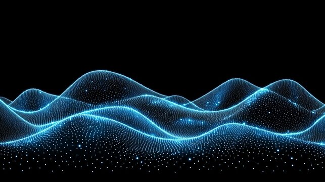 Blue abstract digital background. Big data visualization. Science background. Compounds complex. Lines plexus.