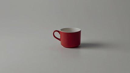 Coffee cup and stylish and modern coffee packaging with or dark brown and a table with a pink background