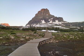logan pass visitor center in the middle of the Glacier national park, Browning, MT 59417, United...