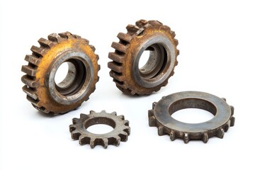 A white background shows a roller chain and drive sprocket