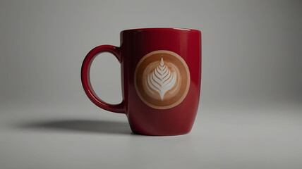 Coffee cup and stylish and modern coffee packaging with or dark brown and a table with a pink background