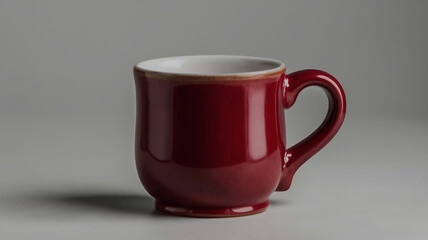 Coffee cup and stylish and modern coffee packaging with or dark brown and a table with a pink background