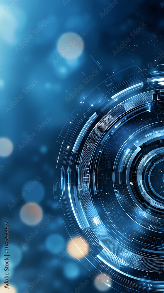 Poster exploring the depths of digital innovation a journey through futuristic design and technology