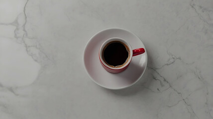 Coffee cup and stylish and modern coffee packaging with or dark brown and a table with a pink background