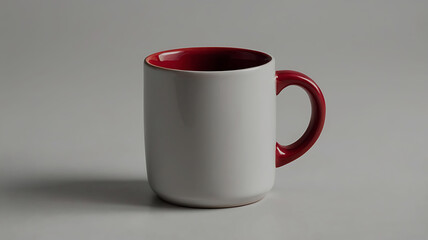 Coffee cup and stylish and modern coffee packaging with or dark brown and a table with a pink background