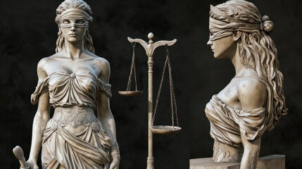 Themis statue, symbol of law and justice