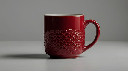 Coffee cup and stylish and modern coffee packaging with or dark brown and a table with a pink background