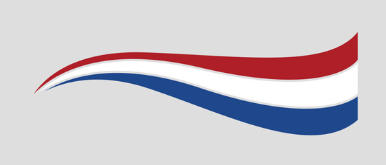 (Multiple values)Netherlands flag, Dutch flag tricolor curvy design, Netherlands wavy flag