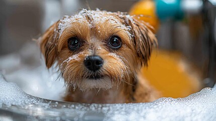 Seasonal pet grooming tips featuring various grooming techniques for different seasons. Emphasizing care and maintenance. Ideal for pet groomers and owners.