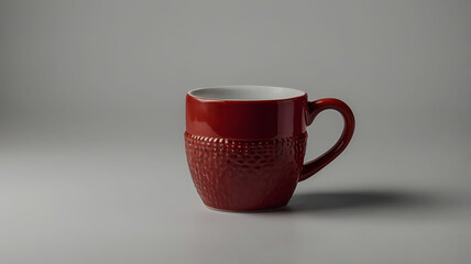 Coffee cup and stylish and modern coffee packaging with or dark brown and a table with a pink background