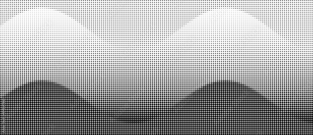 Leinwandbilder abstract art background waves with dots. stipple effect with chaotic noise.