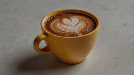 Coffee cup and stylish and modern coffee packaging with or dark brown and a table with a pink background